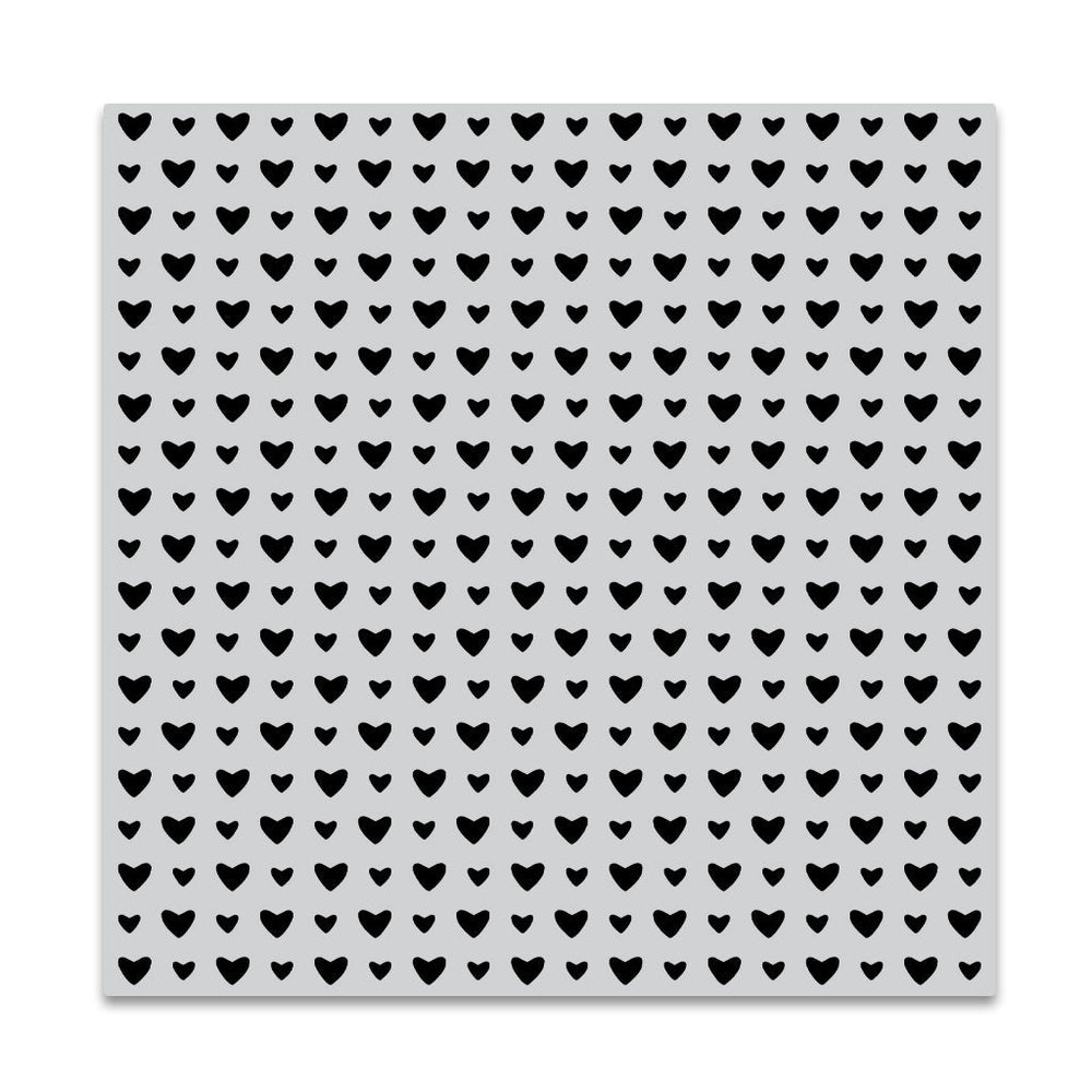 Hero Arts Mini Hearts Bold Prints Cling Rubber Stamp