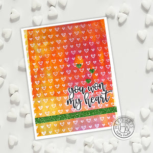 Hero Arts Mini Hearts Bold Prints Cling Rubber Stamp
