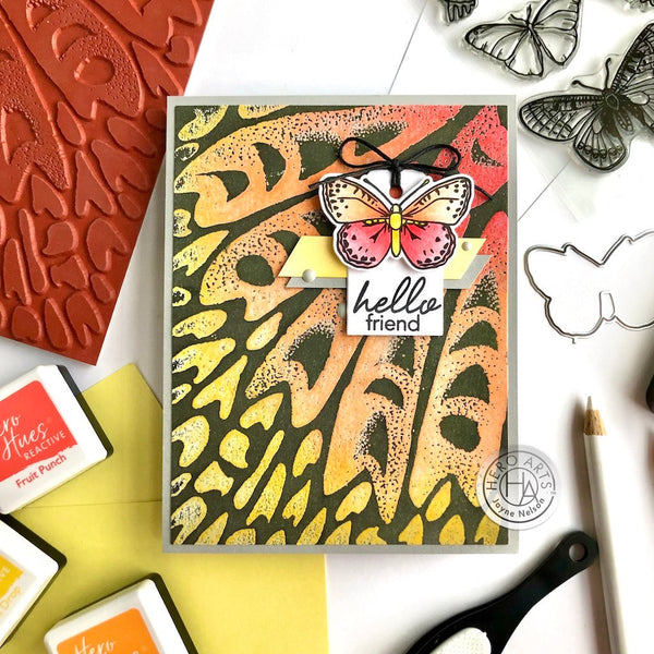 Hero Arts Beautiful Butterflies Clear Stamps