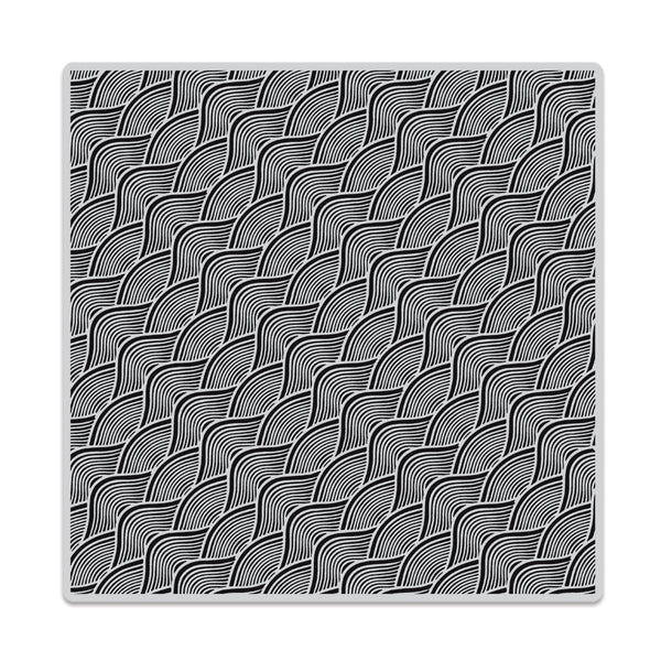 Hero Arts Wave Pattern Bold Prints Cling Rubber Stamp
