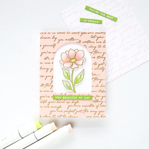 Hero Arts Positive Script Bold Prints Cling Rubber Stamp