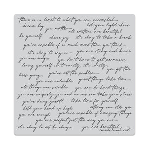Hero Arts Positive Script Bold Prints Cling Rubber Stamp