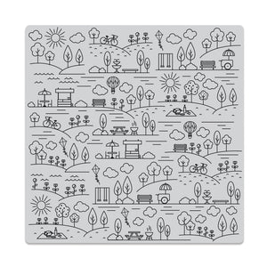 Hero Arts Park Background Bold Prints Cling Rubber Stamp