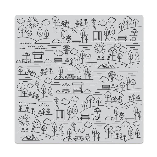 Hero Arts Park Background Bold Prints Cling Rubber Stamp