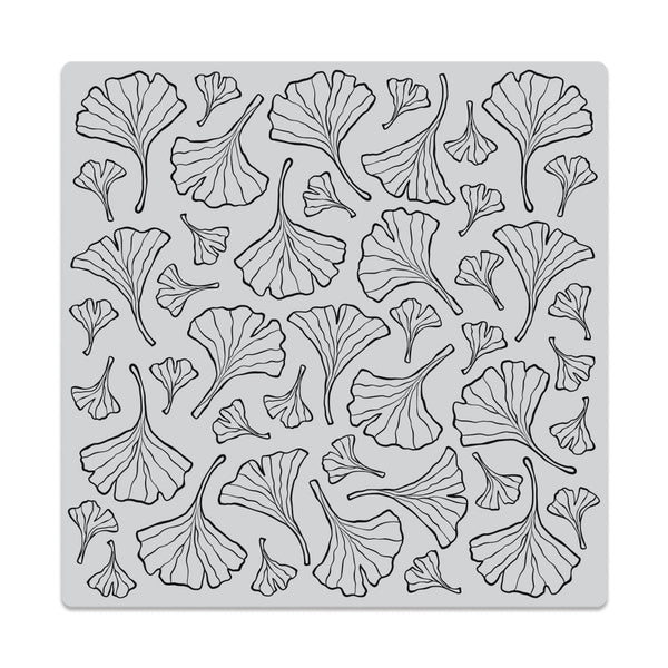 Hero Arts Ginkgo Leaves Pattern Bold Prints Cling Rubber Stamp