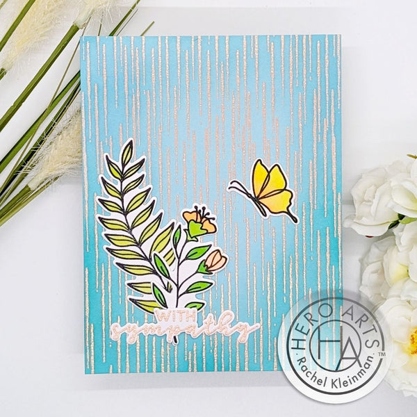 Hero Arts Rain Texture Bold Prints Cling Rubber Stamp