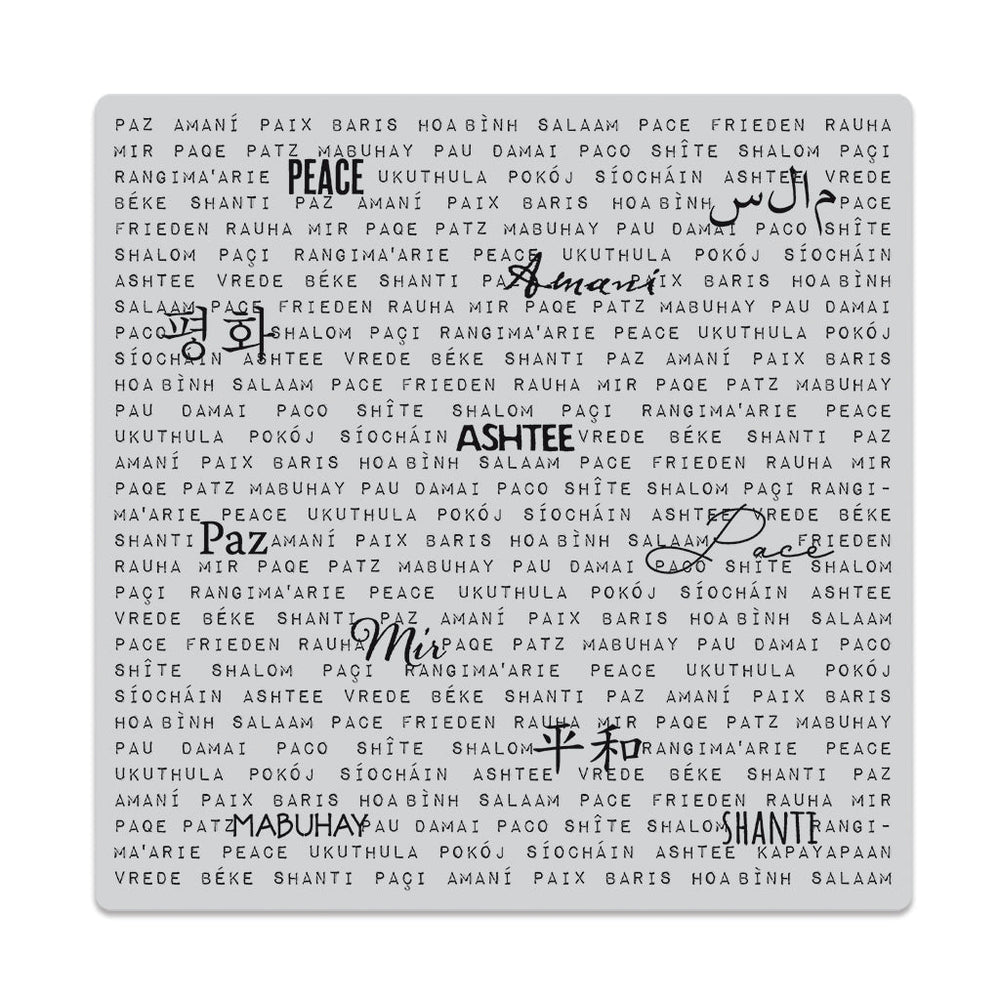 Hero Arts Words of Peace Bold Prints Cling Rubber Stamp