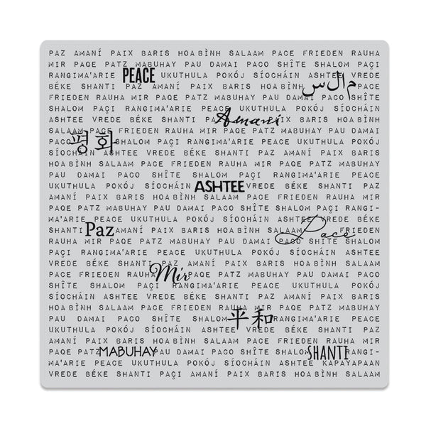 Hero Arts Words of Peace Bold Prints Cling Rubber Stamp