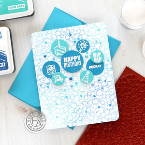 Hero Arts Bubble Celebration Bold Prints Cling Rubber Stamp