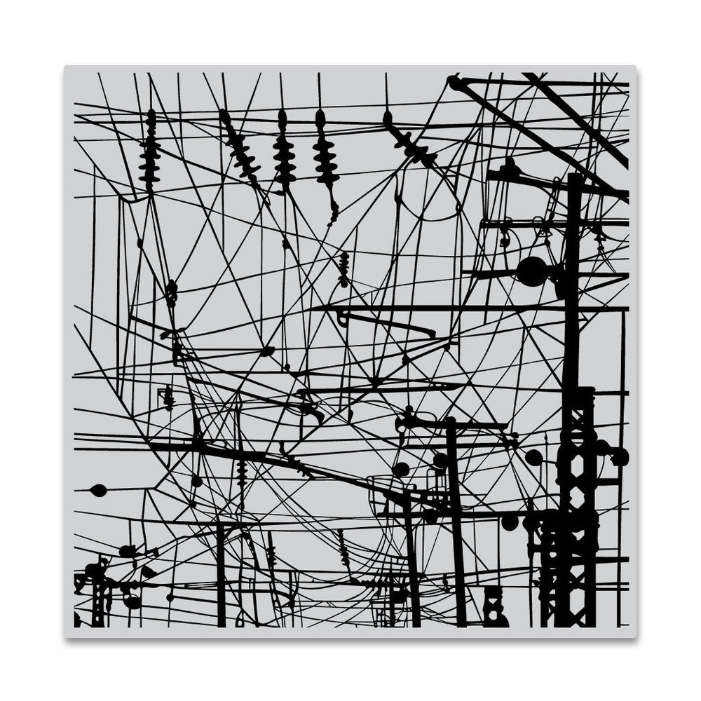 Hero Arts Power Lines Bold Prints Cling Rubber Stamp