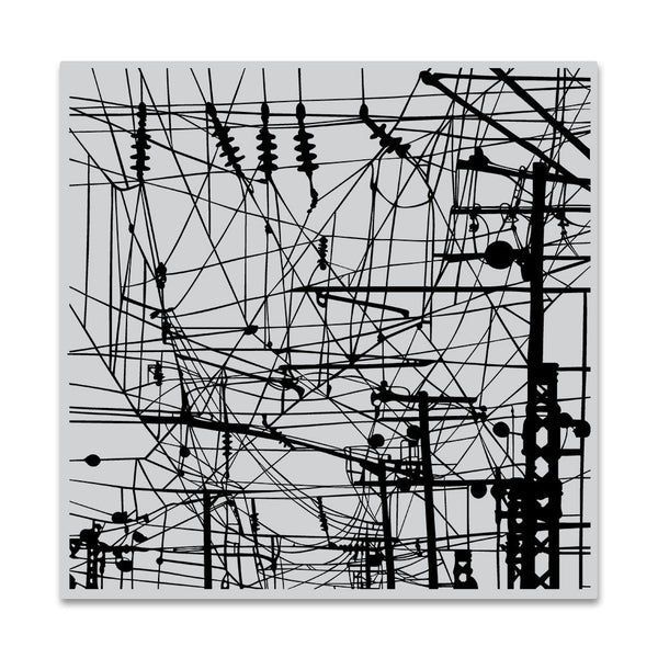 Hero Arts Power Lines Bold Prints Cling Rubber Stamp