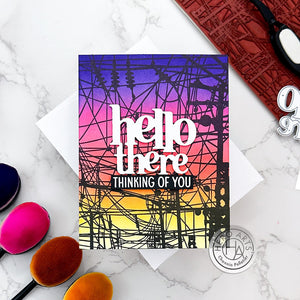 Hero Arts Power Lines Bold Prints Cling Rubber Stamp