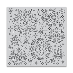 Hero Arts Kaleidoscope Snowflake Bold Prints Cling Rubber Stamp