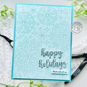 Hero Arts Kaleidoscope Snowflake Bold Prints Cling Rubber Stamp