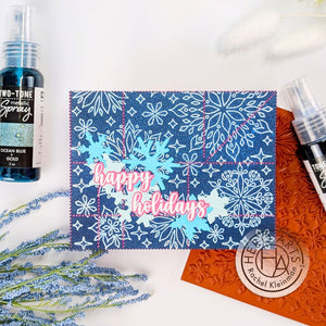 Hero Arts Kaleidoscope Snowflake Bold Prints Cling Rubber Stamp
