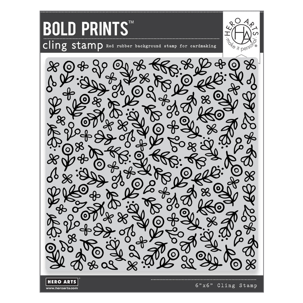 Hero Arts Whimsy Floral Cling Rubber Stamp
