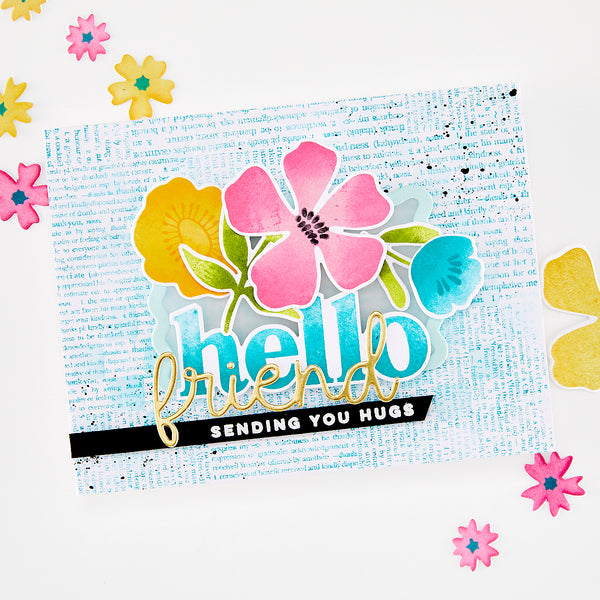 Hero Arts Hello Friend Clear Stamp Set
