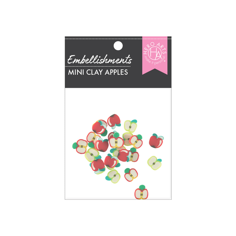 Hero Arts Mini Clay Apples Embellishments