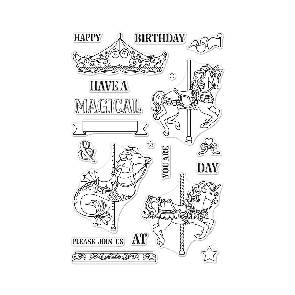 Hero Arts Ornate Carousel Clear Stamps