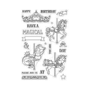 Hero Arts Ornate Carousel Clear Stamps