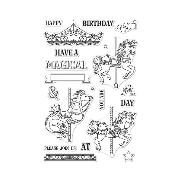 Hero Arts Ornate Carousel Clear Stamps