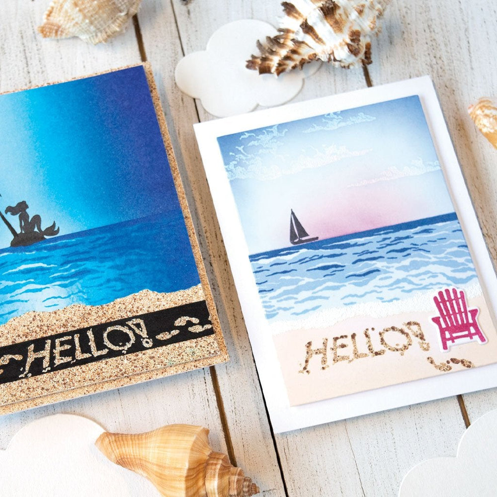 Hero Arts Color Layering Waves Clear Stamps