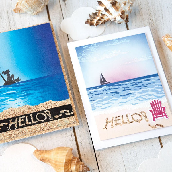 Hero Arts Color Layering Waves Clear Stamps