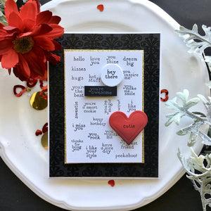 Hero Arts Mini Messages Clear Stamps