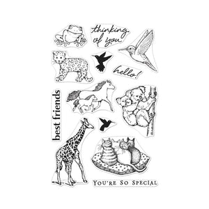 Hero Arts From the Vault Realistic Animals Clear Stamps