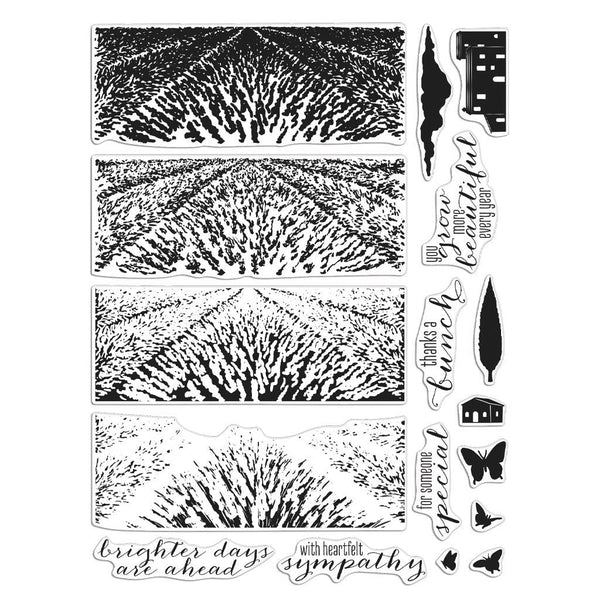 Hero Arts Lavender Field HeroScape Clear Stamps