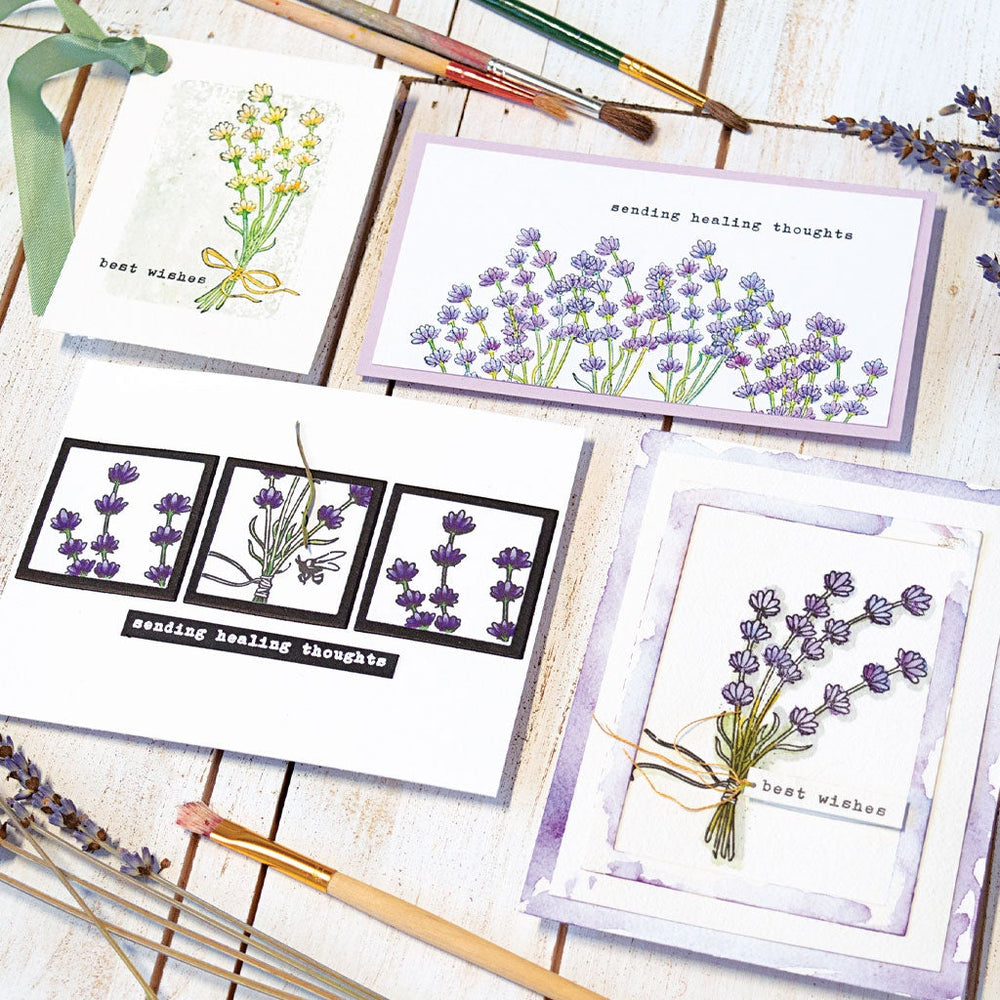 Hero Arts Lavender Bunch Clear Stamps