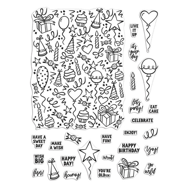 Hero Arts Wish Big Peek-A-Boo Parts Clear Stamps