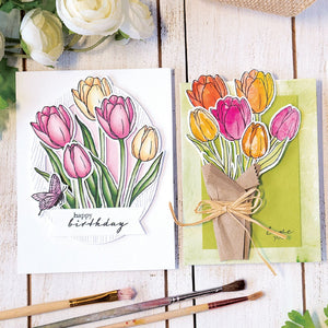 Hero Arts Tulips Clear Stamps
