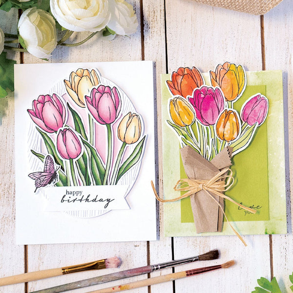 Hero Arts Tulips Clear Stamps