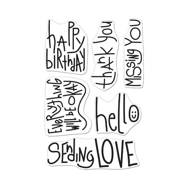 Hero Arts Handwritten Messages Clear Stamps