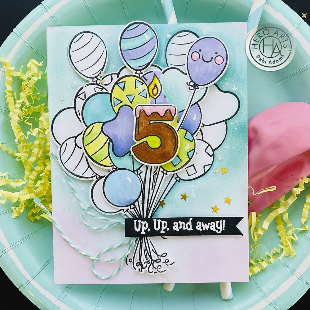 Hero Arts Bunch of Balloons Clear Stamps