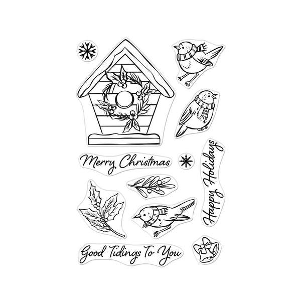 Hero Arts Christmas Robins Clear Stamps