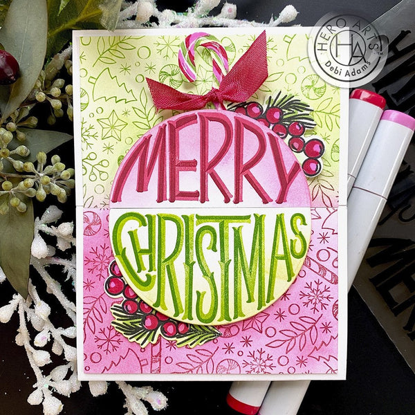 Hero Arts Color Layering Merry Christmas Clear Stamps