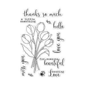 Hero Arts Tulip Bouquet Clear Stamps