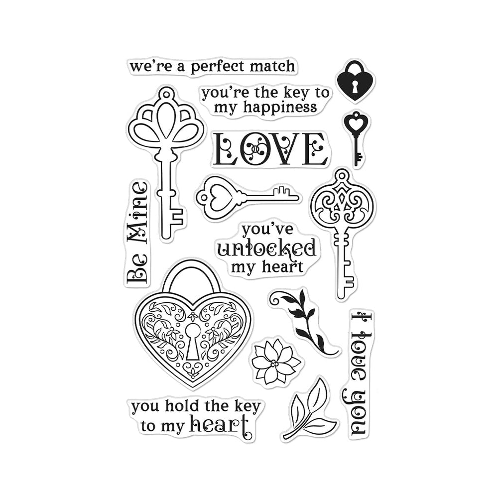 Hero Arts Key to My Heart Clear Stamps