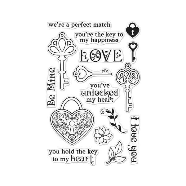 Hero Arts Key to My Heart Clear Stamps