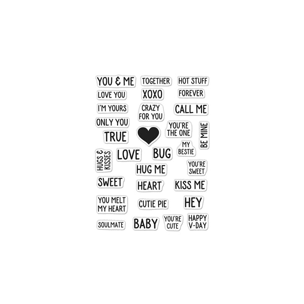 Hero Arts V-Day Mini Messages Clear Stamps Clear Stamps