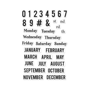 Hero Arts Months and Days Clear Stamps