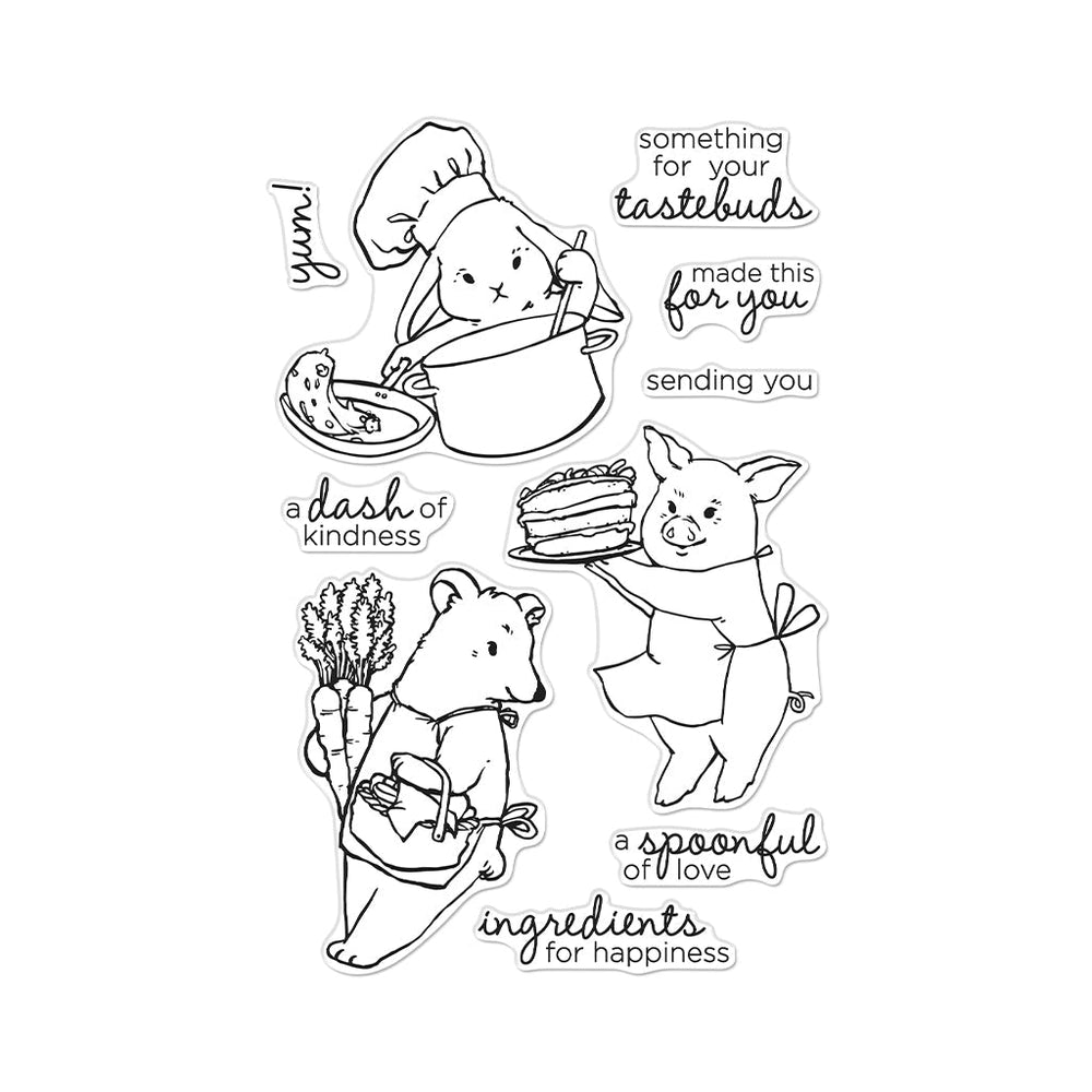Hero Arts Animal Cooks Clear Stamps
