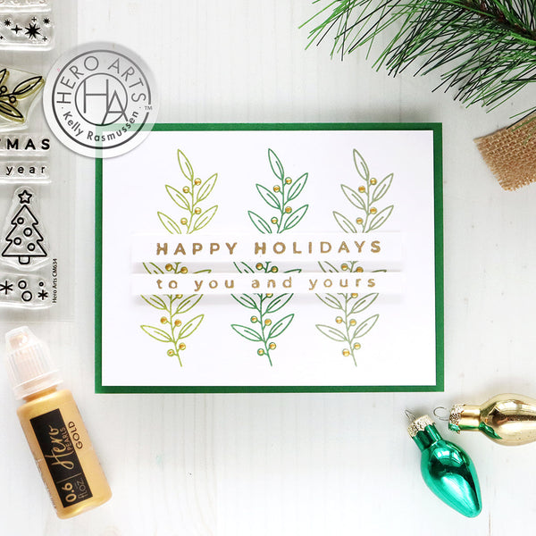 Hero Arts Holiday Borders and Icons Clear Stamps