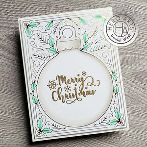 Hero Arts Snowflake Messages Clear Stamps