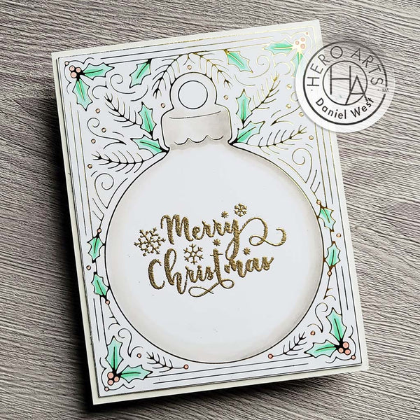 Hero Arts Snowflake Messages Clear Stamps