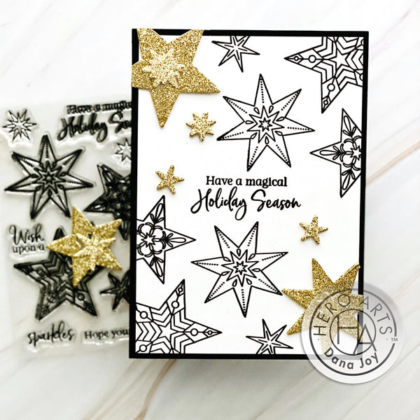 Hero Arts Holiday Sparkles Clear Stamps
