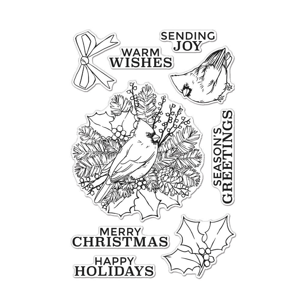 Hero Arts Holiday Cardinal Clear Stamps