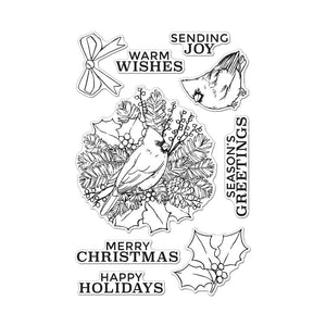 Hero Arts Holiday Cardinal Clear Stamps
